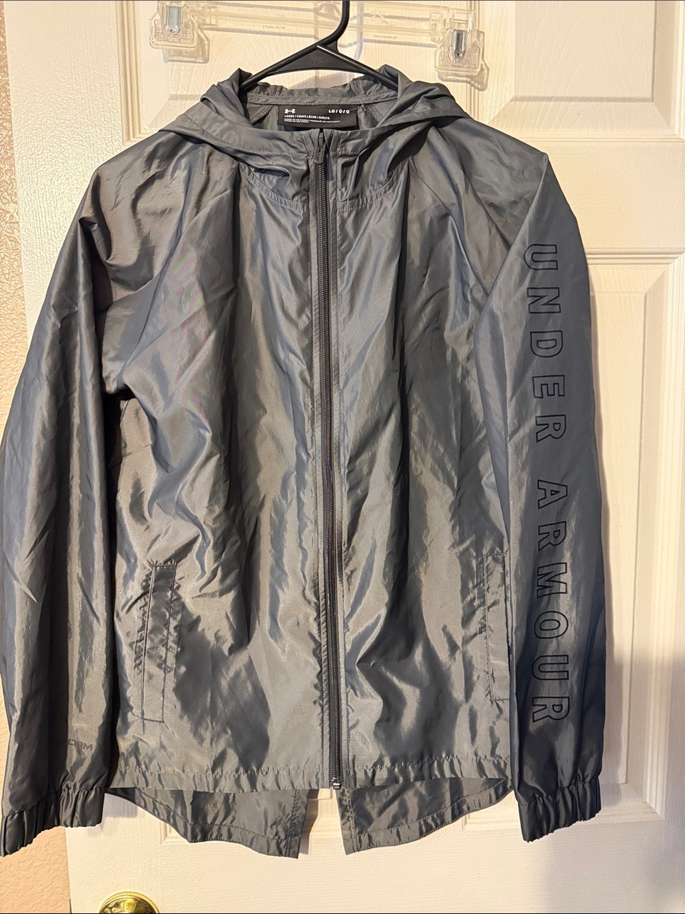 Under Armour Men's Charcoal Hooded Windbreaker Jacket